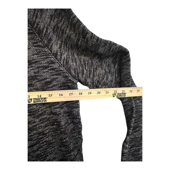 J. Crew Small / Medium Womens Cowl Neck Sweater Tunic Cotton Black Gray White - Picture 9 of 12